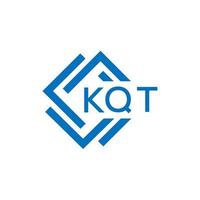 KQT letter logo design on white background. KQT creative circle letter logo concept. KQT letter design. vector