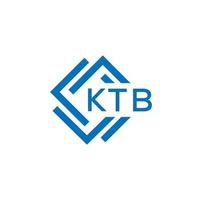 ktb letra logo diseño en blanco antecedentes. ktb creativo circulo letra logo concepto. ktb letra diseño. vector