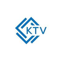 KTV creative circle letter logo concept. KTV letter design. vector