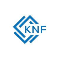 knf letra logo diseño en blanco antecedentes. knf creativo circulo letra logo concepto. knf letra diseño. vector