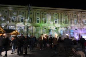 GENOA, ITALY - DECEMBER 22 2019 - Traditional Christmas market in De Ferrari Place photo