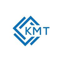 KMT letter logo design on white background. KMT creative circle letter logo concept. KMT letter design. vector