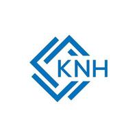 KNh letter logo design on white background. KNh creative circle letter logo concept. KNh letter design. vector