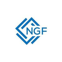 ngf letra logo diseño en blanco antecedentes. ngf creativo circulo letra logo concepto. ngf letra diseño. vector