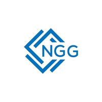 NGG letter logo design on white background. NGG creative circle letter logo concept. NGG letter design. vector