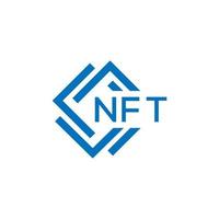 NFT creative circle letter logo concept. NFT letter design.NFT letter logo design on white background. NFT creative circle letter logo concept. NFT letter design. vector