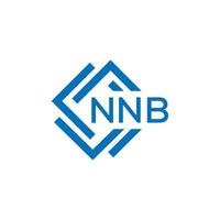 nnb letra logo diseño en blanco antecedentes. nnb creativo circulo letra logo concepto. nnb letra diseño. vector