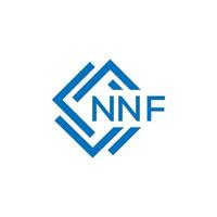 NNF letter logo design on white background. NNF creative circle letter logo concept. NNF letter design. vector