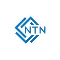 NTN letter logo design on white background. NTN creative circle letter logo concept. NTN letter design. vector