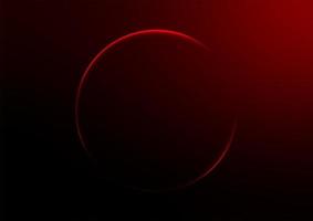 Red world circle space sci-fi technology center background vector