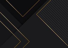 Luxury banner presentation gold line background vector