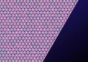 Triangle banner pattern modern style blue background vector