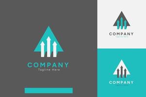 Set of company logo vector design templates with different color styles