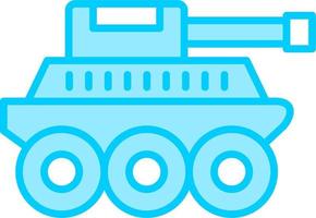 icono de vector de tanque militar