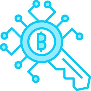 Encryption Key Vector Icon