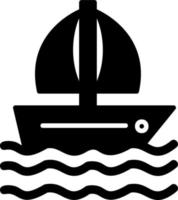 icono de vector de barco