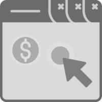 pago por clic icono de vector