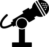 Microphone Stand Vector Icon