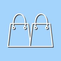 Unique Shopping Bags Vector Icon