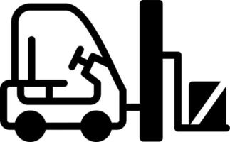 Forklift Vector Icon