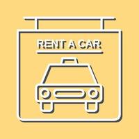 Rent a Car Vector Icon