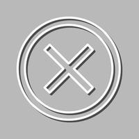Do Not Cross Vector Icon