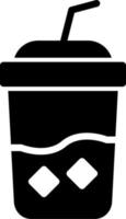 icono de vector de café helado