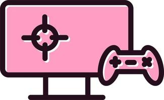 Playing Videogame Vector Icon