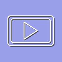 Unique Video Communication Vector Icon