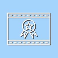 Unique Web Award Vector Icon