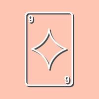 Diamonds Card Vector Icon