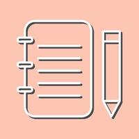 Unique Notepad Vector Icon