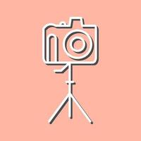 Unique Camera on Stand Vector Icon