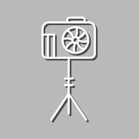 Unique Camera Stand Vector Icon