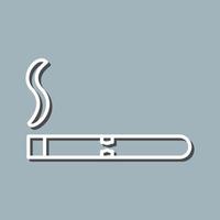 Unique Lit Cigar Vector Icon