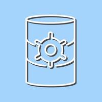 Unique Database Management Vector Icon