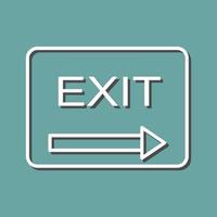 Unique Exit Vector Icon