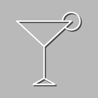 Unique Cosmopolitan Vector Icon