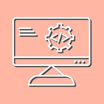icono de vector de optimización de código único