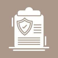 Insurance Policy Vector Icon