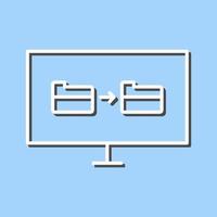 Unique File Sharing Vector Icon