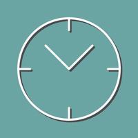 icono de vector de reloj único