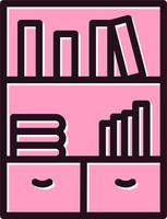 Bookshelf Vector Icon