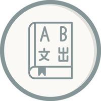 Foreign Language Book Vector Icon