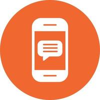 Phone Message Vector Icon