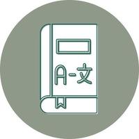 Translate Book Vector Icon