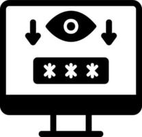Computer Spyware Vector Icon
