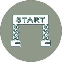 Start Line Vector Icon