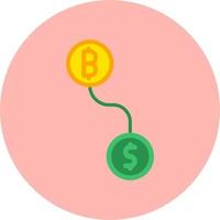 Btc conversion Vector Icon