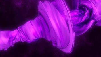 Abstract purple line swirling fluid glowing energy scientific futuristic hi-tech background. Video 4k, motion design